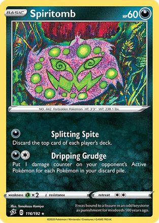 Spiritomb 116/192  SWSH02 Rebel Clash - Rare
