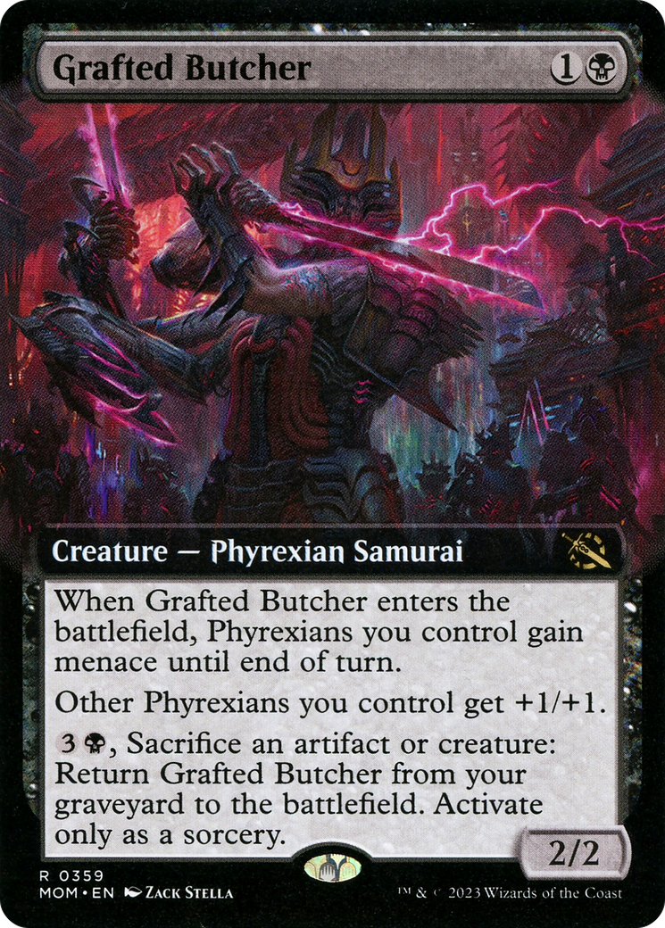 Grafted Butcher (Extended Art) (MOM-359)  - March of the Machine: (Extended Art)