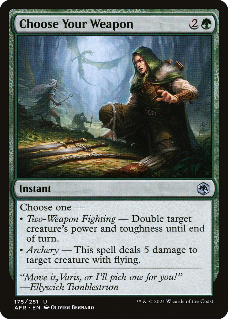 Choose Your Weapon (AFR-175)  Foil - Adventures in the Forgotten Realms