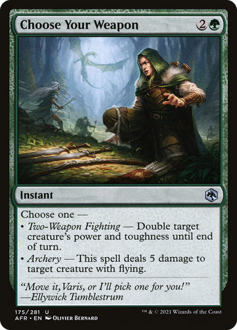Choose Your Weapon (AFR-175)  - Adventures in the Forgotten Realms