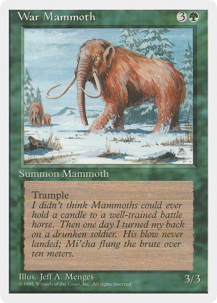 War Mammoth (4ED-)  - Fourth Edition