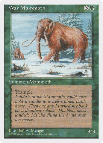 War Mammoth (4ED-)  - Fourth Edition