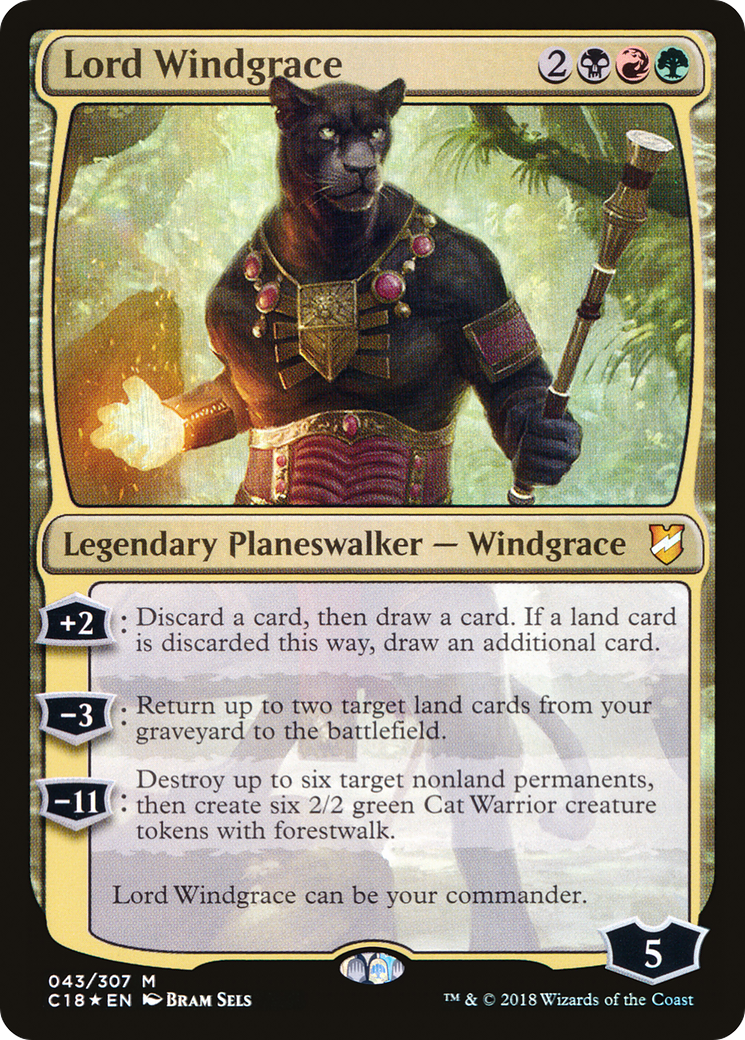 Lord Windgrace (C18-043)  Foil - Commander 2018