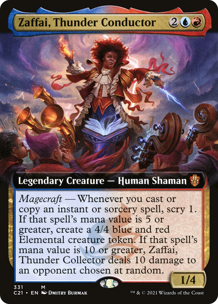 Zaffai, Thunder Conductor (Extended Art) (C21-331)  - Commander 2021: (Extended Art)