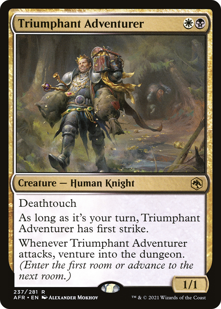 Triumphant Adventurer (AFR-237)  Foil - Adventures in the Forgotten Realms