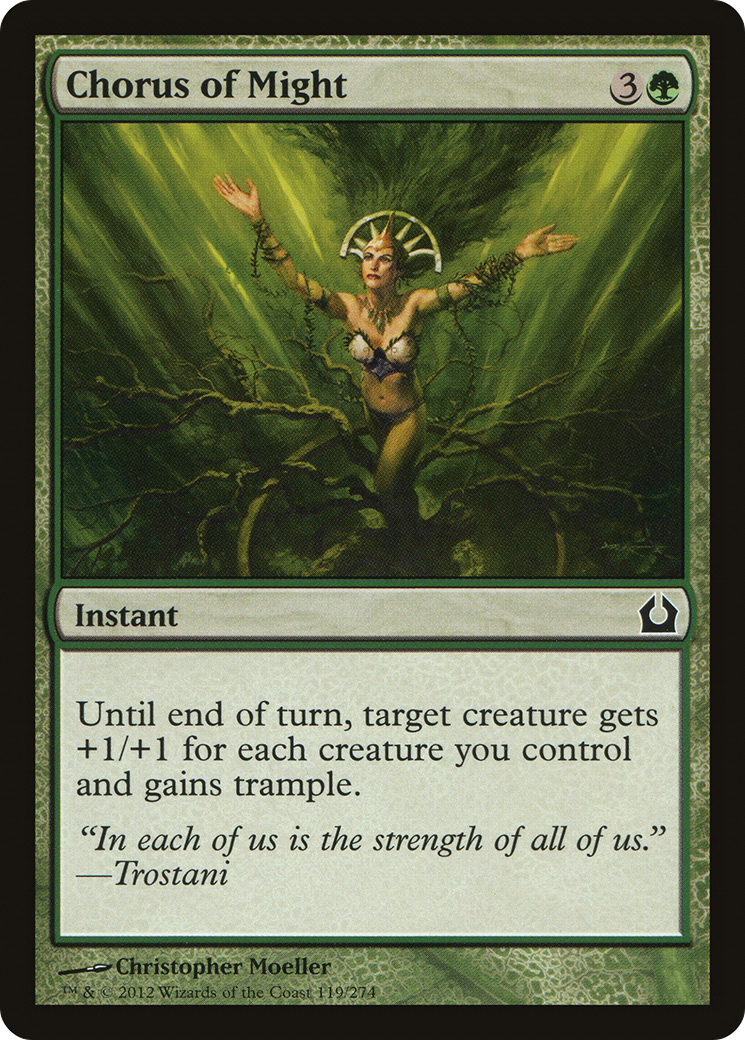 Chorus of Might (RTR-119)  - Return to Ravnica