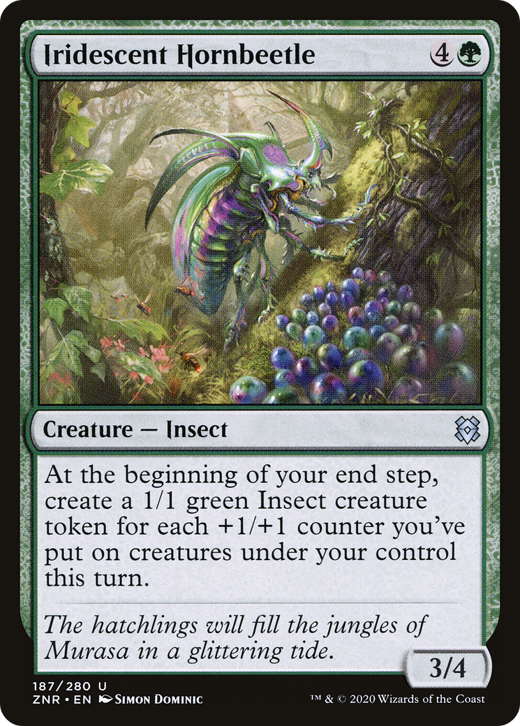 Iridescent Hornbeetle (ZNR-187)  - Zendikar Rising