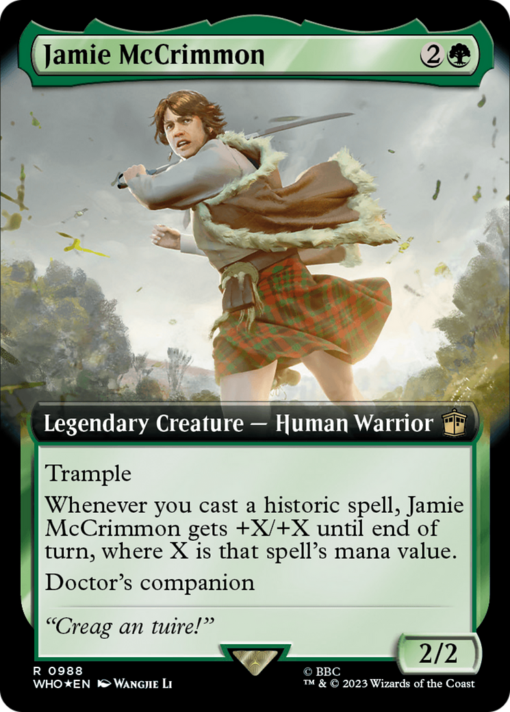 Jamie McCrimmon (Extended Art) (Surge Foil) (WHO-988)  Foil - Doctor Who: (Extended Art)