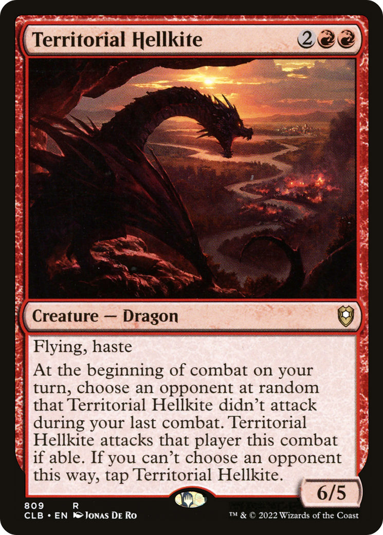 Territorial Hellkite (CLB-809)  - Commander Legends: Battle for Baldur's Gate