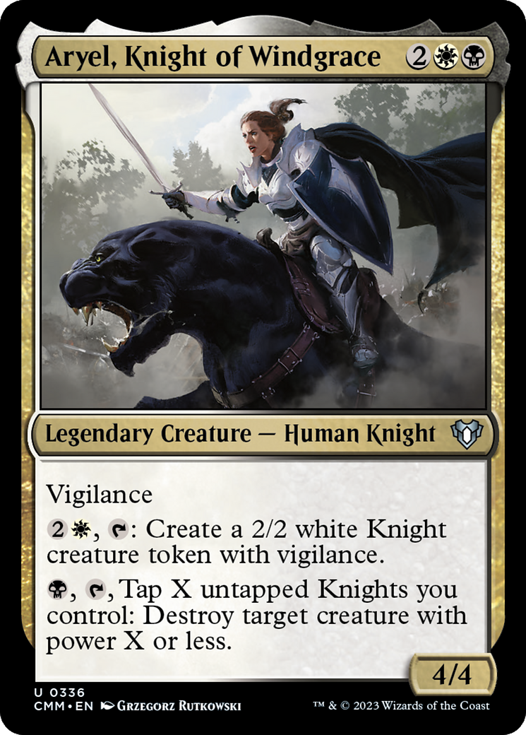 Aryel, Knight of Windgrace (CMM-336)  - Commander Masters