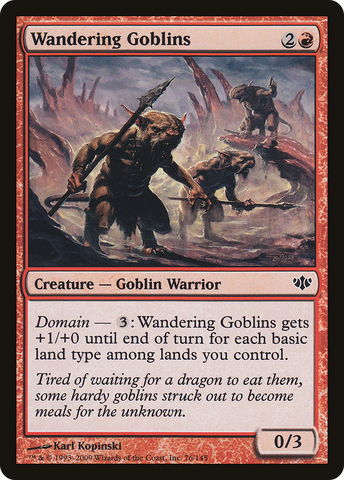 Wandering Goblins (CON-076)  Foil - Conflux