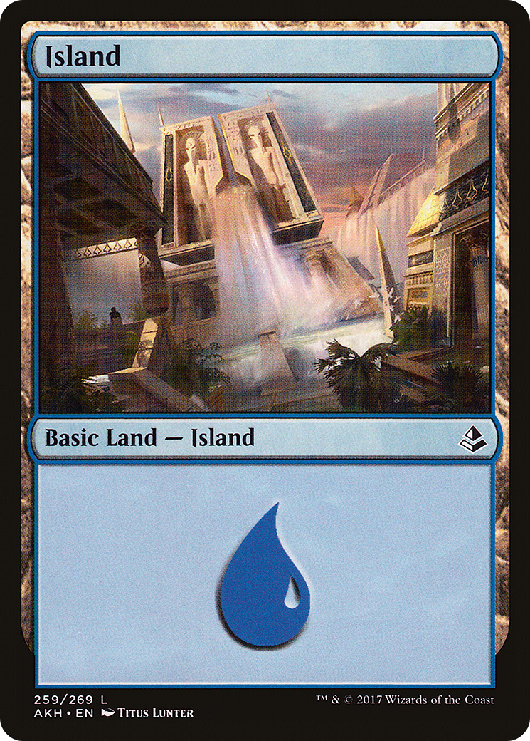 Island (259) (AKH-259) - Amonkhet Foil