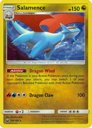 Salamence 106/168  - Holofoil Miscellaneous Cards & Products - Promo