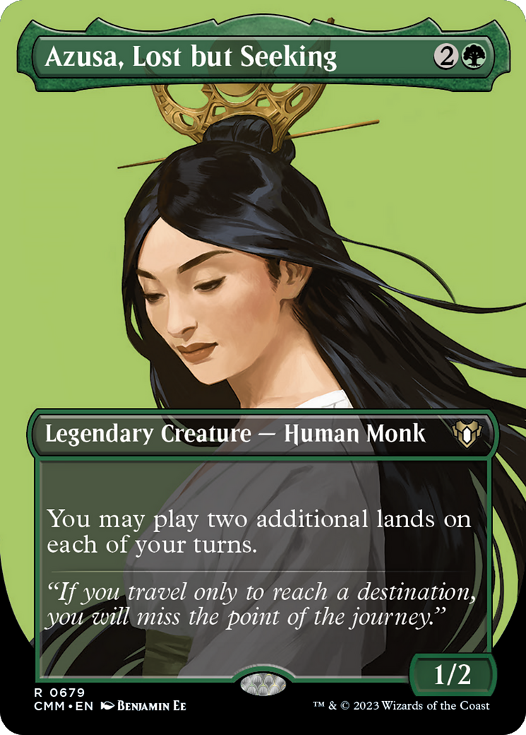 Azusa, Lost but Seeking (Borderless) (CMM-679)  - Commander Masters