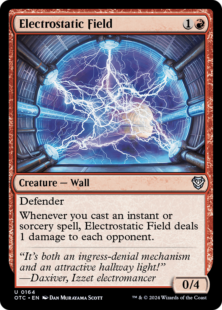 Electrostatic Field (OTC-164)  - Outlaws of Thunder Junction Commander