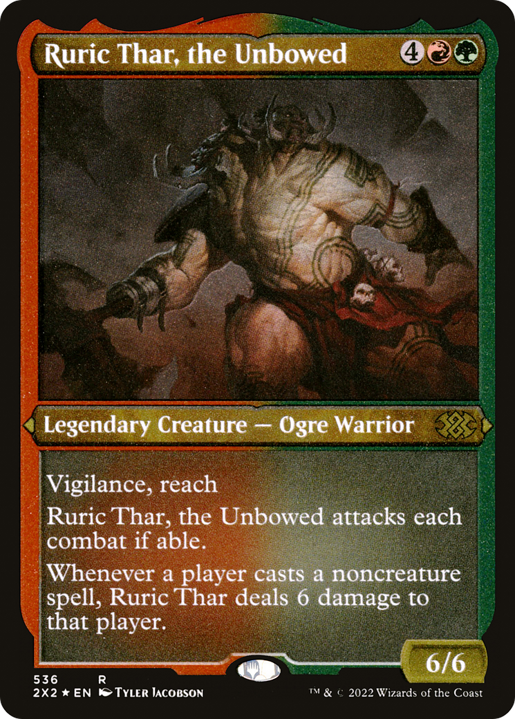 Ruric Thar, the Unbowed (Foil Etched) (2X2-536)  Foil - Double Masters 2022