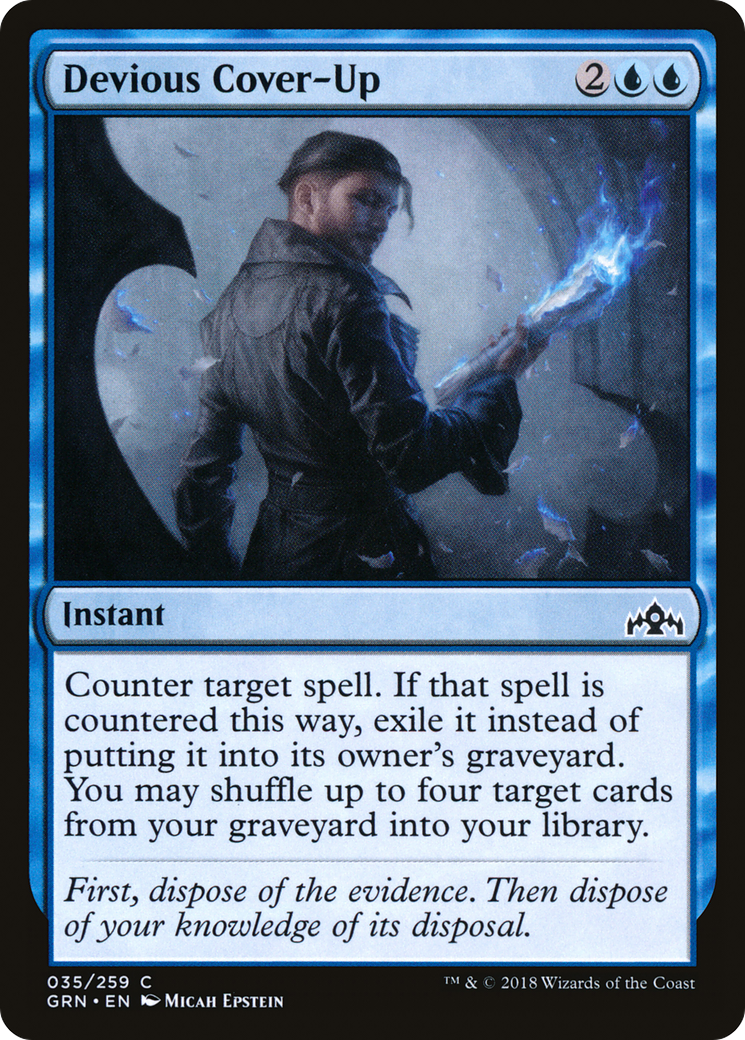 Devious Cover-Up (GRN-035)  Foil - Guilds of Ravnica