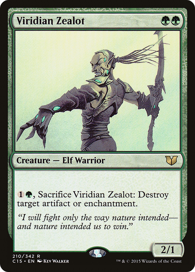 Viridian Zealot (C15-210)  - Commander 2015