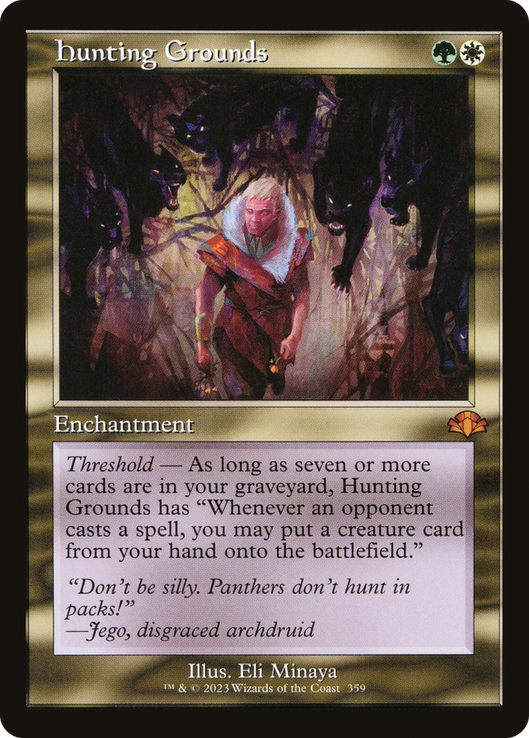 Hunting Grounds (Retro Frame) (DMR-359)  Foil - Dominaria Remastered