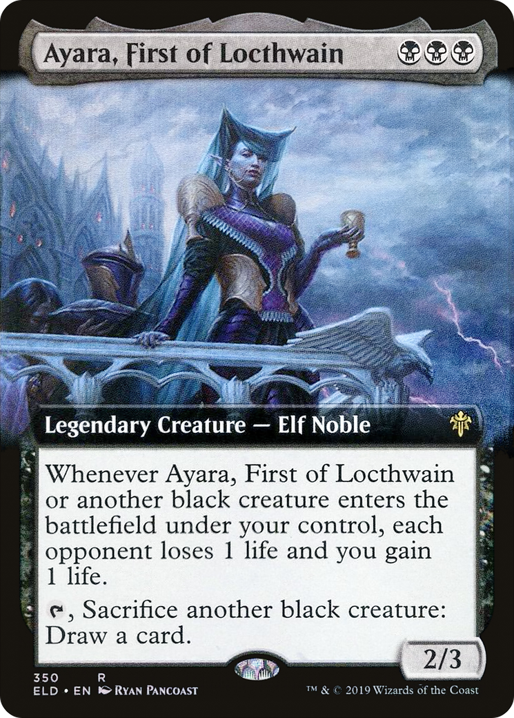 Ayara, First of Locthwain (Extended Art) (ELD-350)  Foil - Throne of Eldraine: (Extended Art)