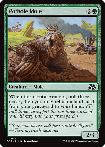 Pothole Mole (DFT-176)  - Aetherdrift