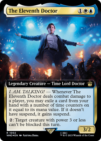 The Eleventh Doctor (Extended Art) (Surge Foil) (WHO-1002)  Foil - Doctor Who: (Extended Art)