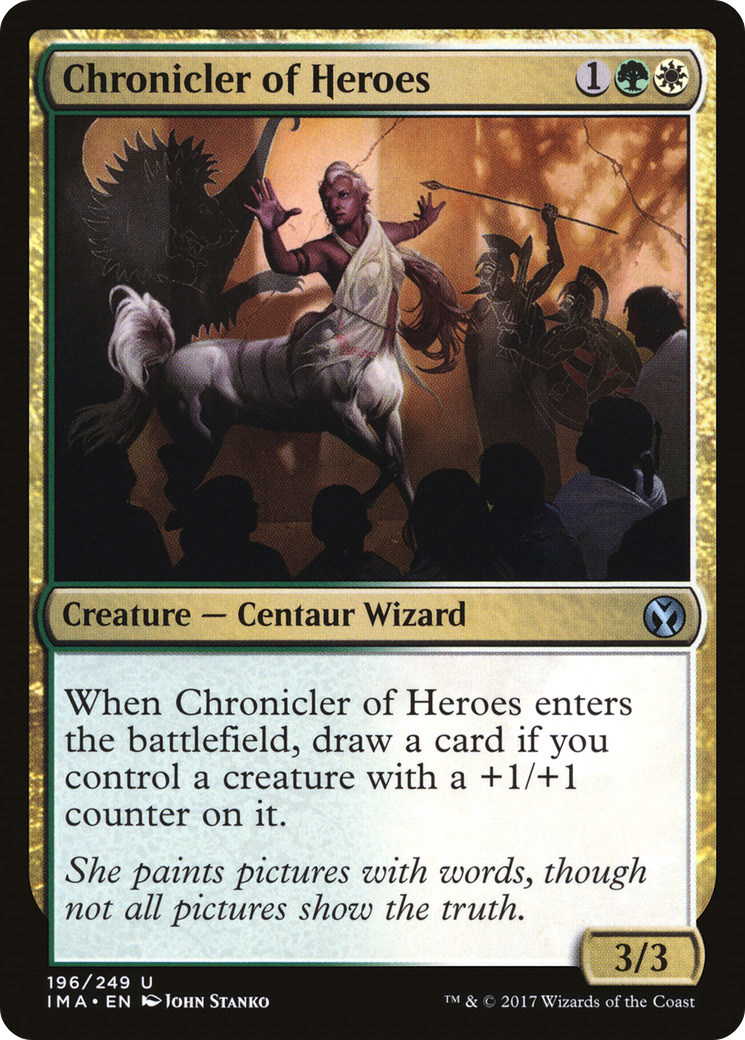 Chronicler of Heroes (IMA-196)  Foil - Iconic Masters