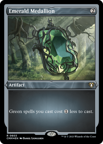 Emerald Medallion (CMM-603)  Etched Foil - Commander Masters