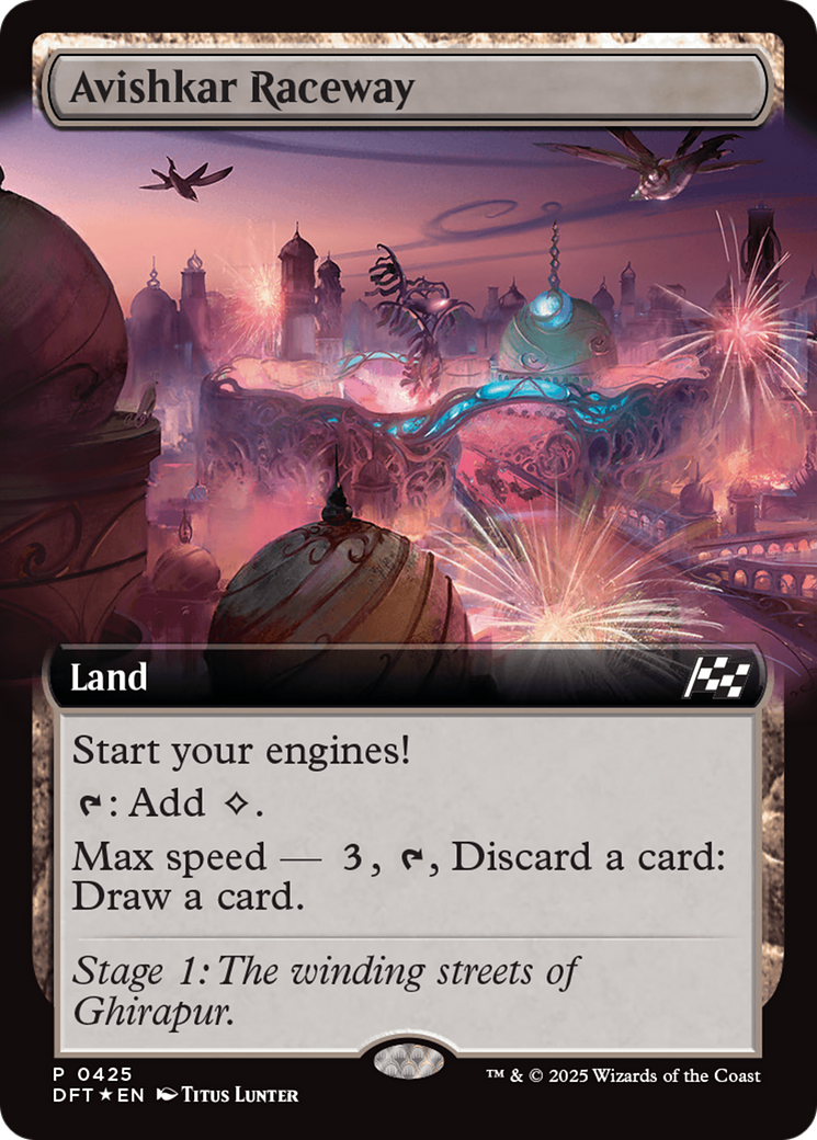 Avishkar Raceway (Extended Art) (DFT-425)  Foil - Aetherdrift: (Extended Art)