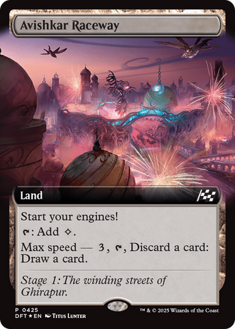 Avishkar Raceway (Extended Art) (DFT-425)  Foil - Aetherdrift: (Extended Art)