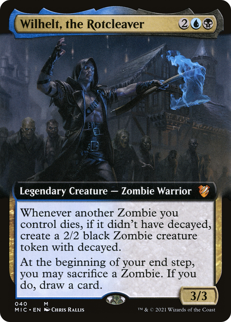 Wilhelt, the Rotcleaver (Extended Art) (MIC-040) - Midnight Hunt Commander: (Extended Art)