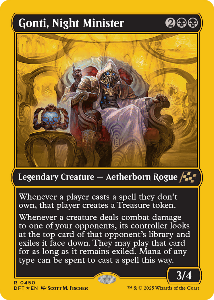 Gonti, Night Minister (First-Place Foil) (DFT-450)  Foil - Aetherdrift