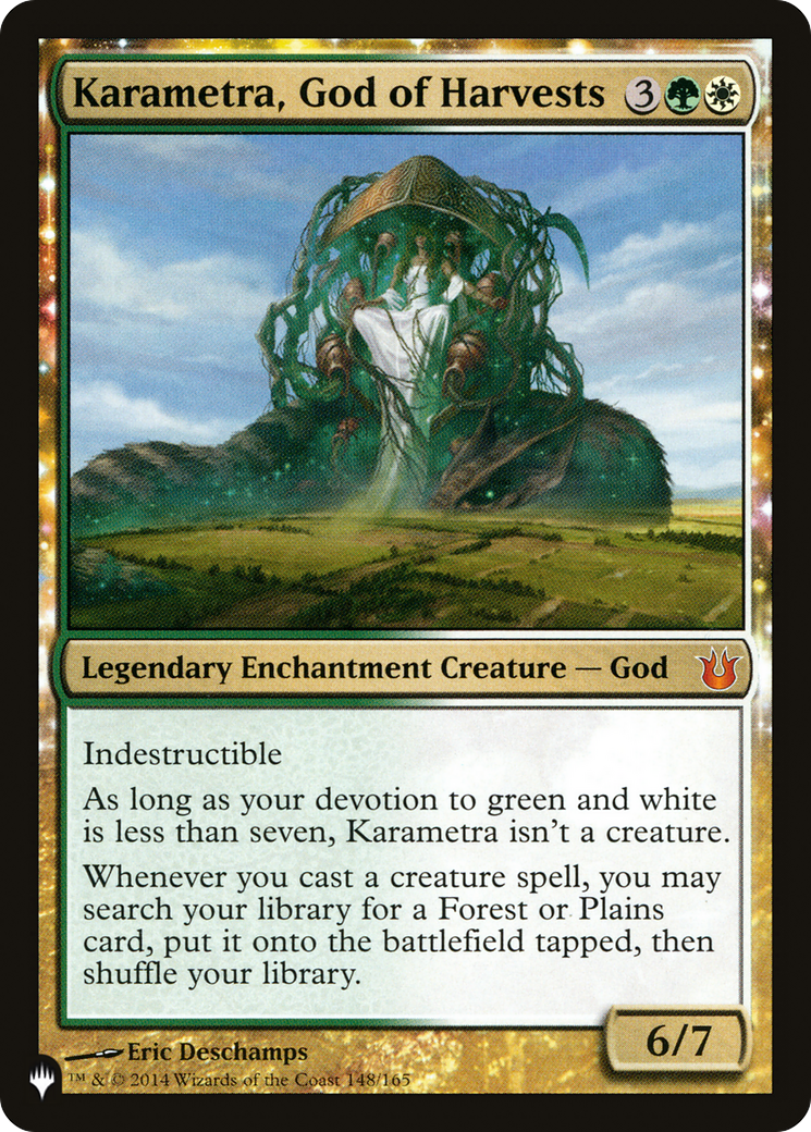 Karametra, God of Harvests (LIST-148/165)  - The List: (enchantment)