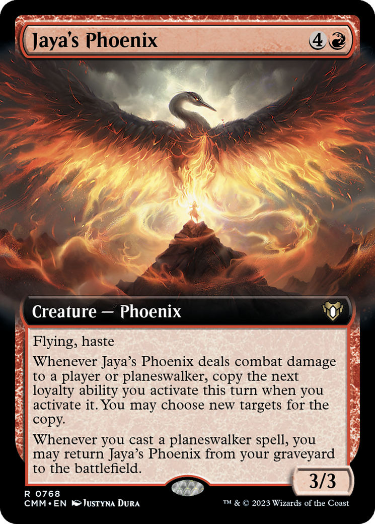 Jaya's Phoenix (Extended Art) (CMM-768)  - Commander Masters: (Extended Art)