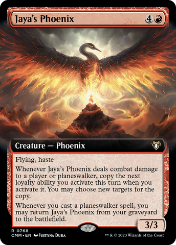 Jaya's Phoenix (Extended Art) (CMM-768)  - Commander Masters: (Extended Art)