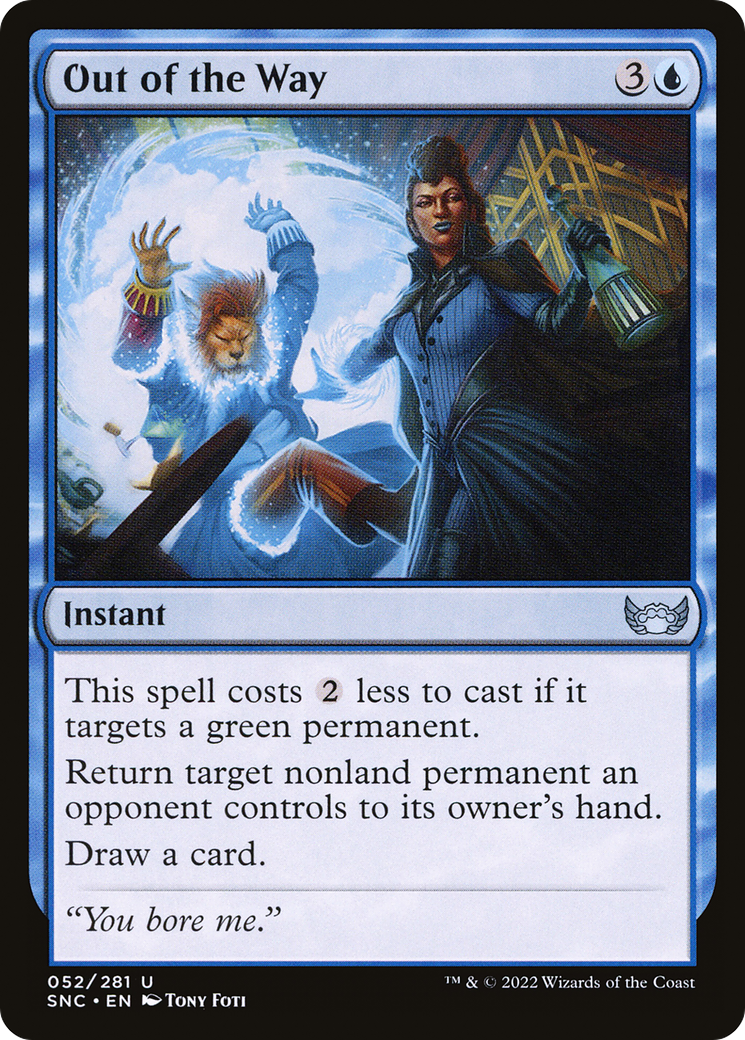Out of the Way (SNC-052)  Foil - Streets of New Capenna