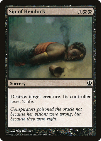 Sip of Hemlock (THS-106)  Foil - Theros