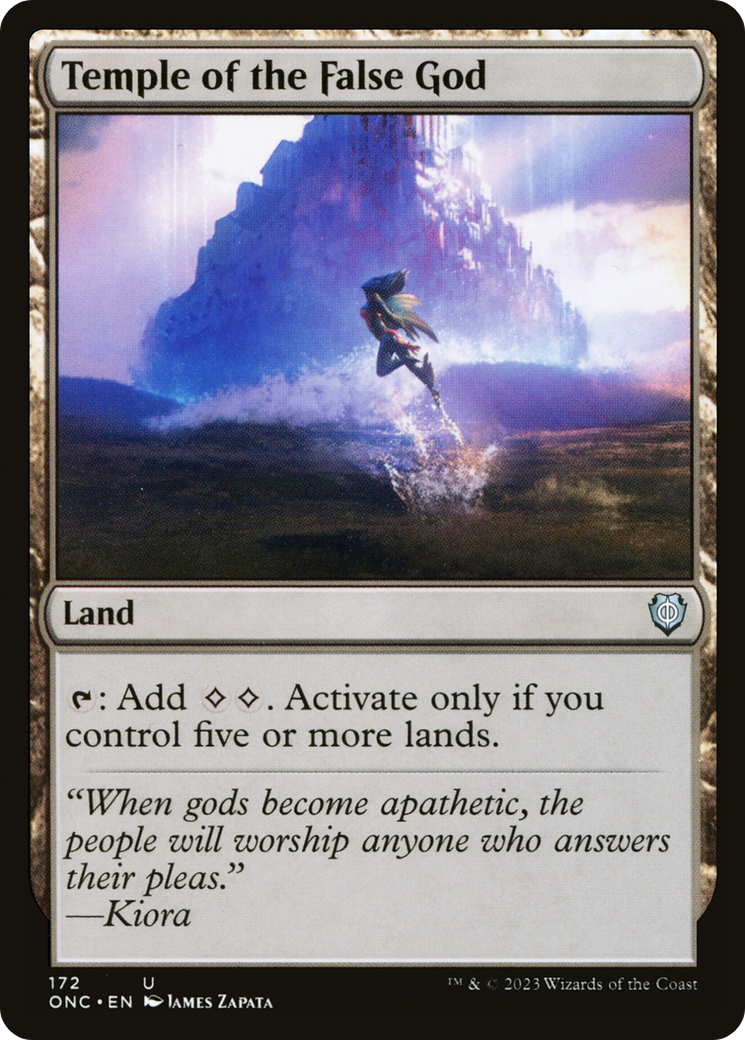 Temple of the False God (ONC-172)  - Phyrexia: All Will Be One Commander