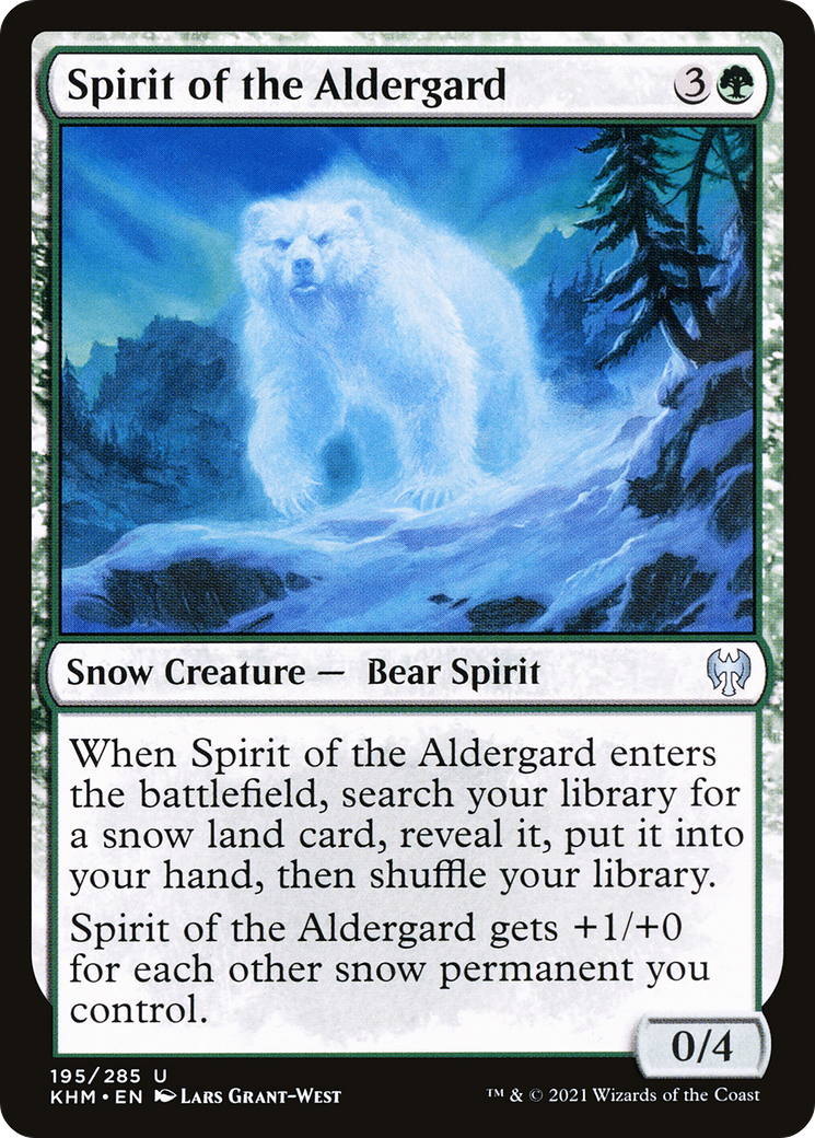 Spirit of the Aldergard (KHM-195)  Foil - Kaldheim