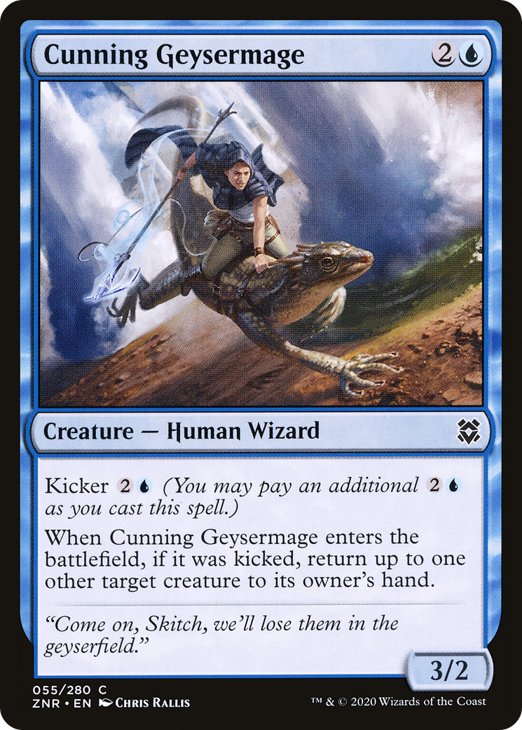 Cunning Geysermage (ZNR-055)  Foil - Zendikar Rising