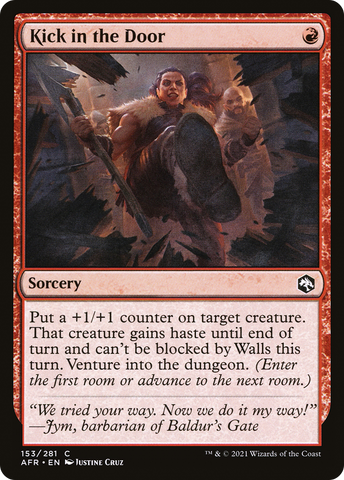 Kick in the Door (AFR-153)  Foil - Adventures in the Forgotten Realms
