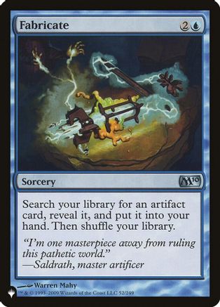 Fabricate (LIST-52/249)  - The List Reprints