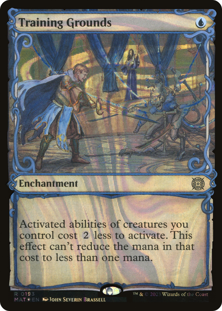 Training Grounds (Halo Foil) (MAT-193)  Foil - March of the Machine: The Aftermath: (Showcase)