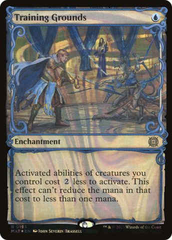 Training Grounds (Halo Foil) (MAT-193)  Foil - March of the Machine: The Aftermath: (Showcase)