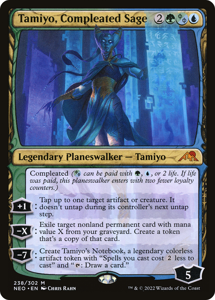 Tamiyo, Compleated Sage (NEO-238)  Foil - Kamigawa: Neon Dynasty