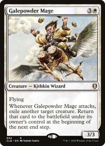 Galepowder Mage (CLB-694)  - Commander Legends: Battle for Baldur's Gate