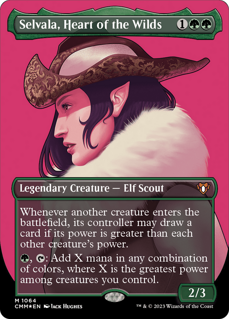 Selvala, Heart of the Wilds (Textured Foil) (CMM-1064)  Foil - Commander Masters (Borderless)