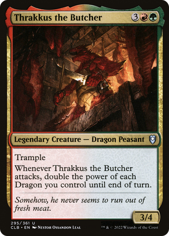 Thrakkus the Butcher (CLB-295)  Foil - Commander Legends: Battle for Baldur's Gate