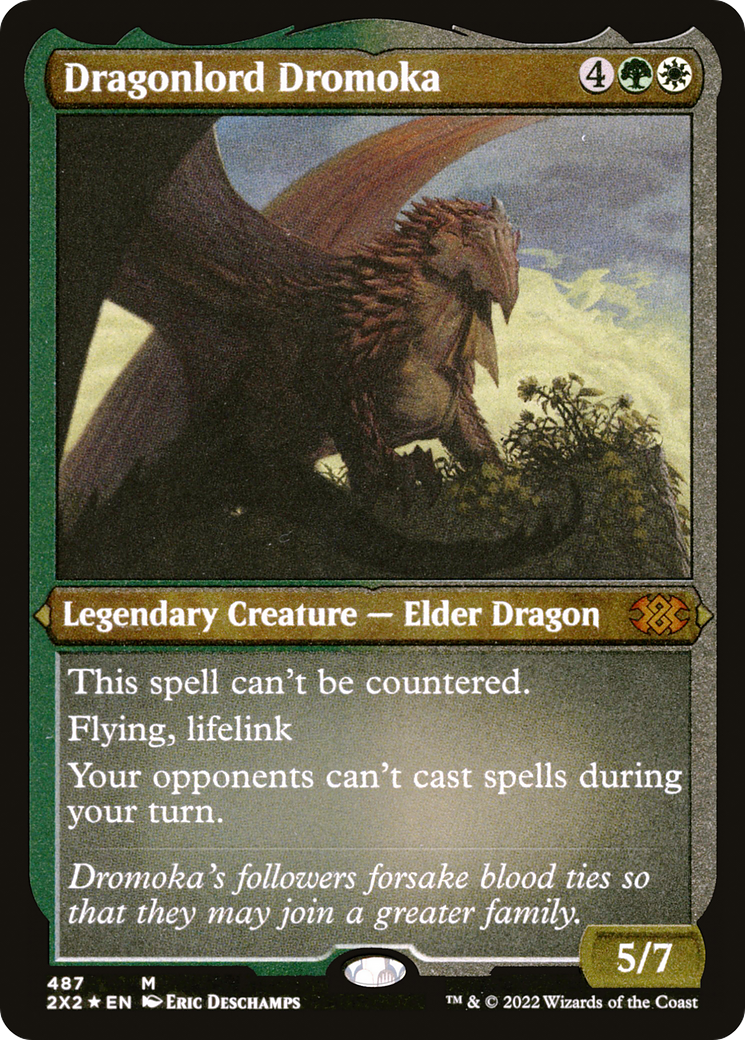 Dragonlord Dromoka (Foil Etched) (2X2-487)  Foil - Double Masters 2022