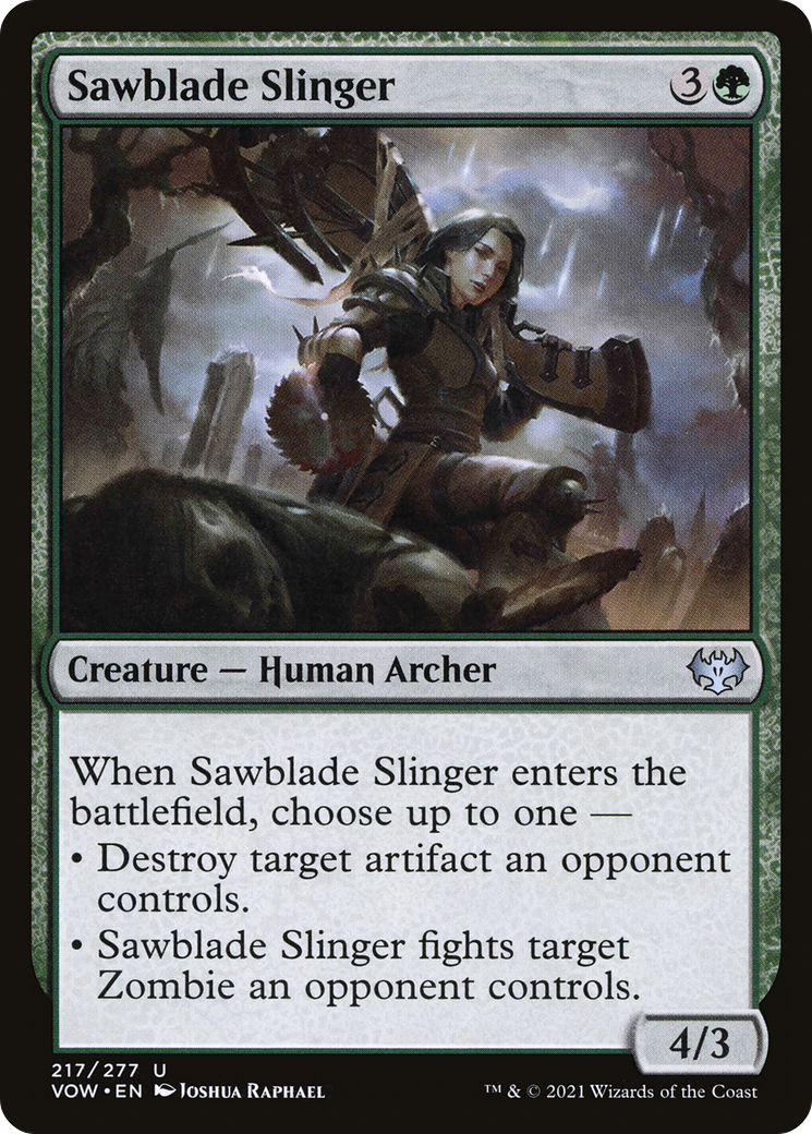 Sawblade Slinger (VOW-217)  Foil - Innistrad: Crimson Vow